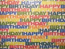 Papierové prestierania s farebnými nápismi Happy Birthday sú skvelým doplnkom na oslavy. V balení je 30ks.